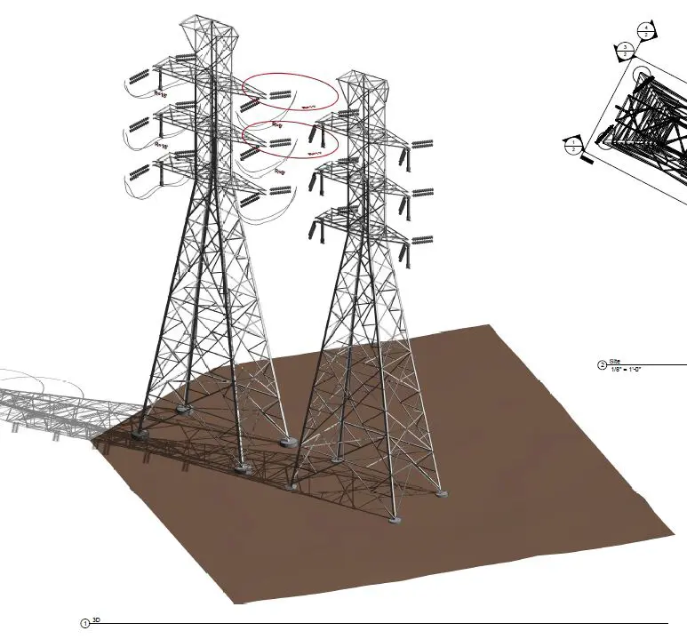 3D Utilities Mapping-Power Transmission Lines LiDAR