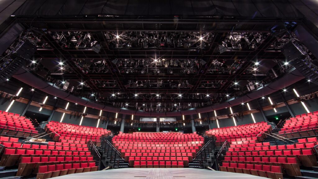 Alley Theatre Hubbard Theatre interior captured using 3D laser scanning for as-built documentation