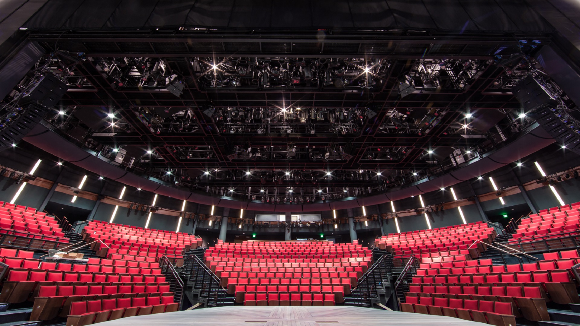 Alley Theatre Hubbard Theatre interior captured using 3D laser scanning for as-built documentation