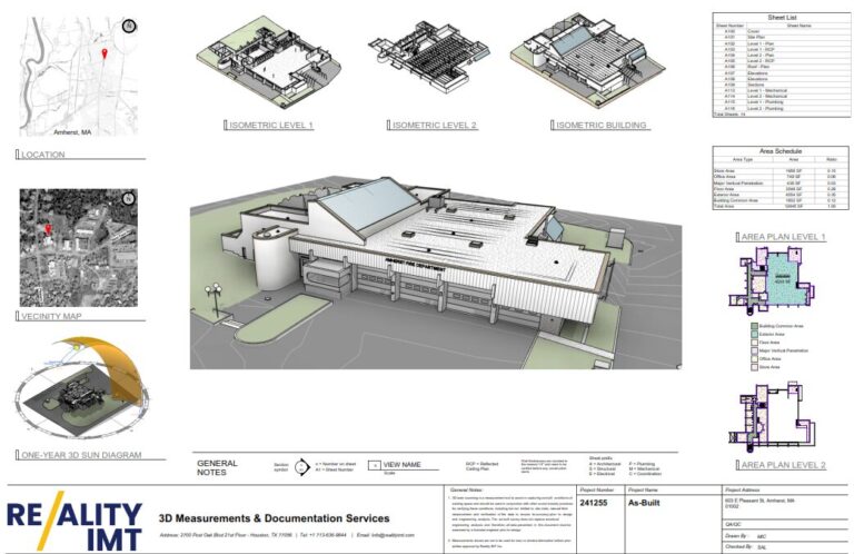 Fire department existing condition documentation in CAD and Revit