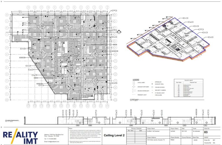 Laser scanning to CAD for large facilities